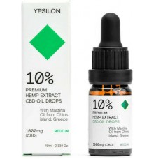 Ypsilon 1000mg 10% Premium Hemp Extract Cbd Oil Drops Medium 10ml